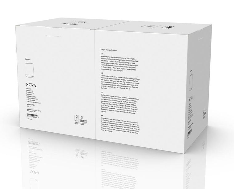 Zone Denmark, kosz łazienkowy na śmieci, Nova 3l, Taupe