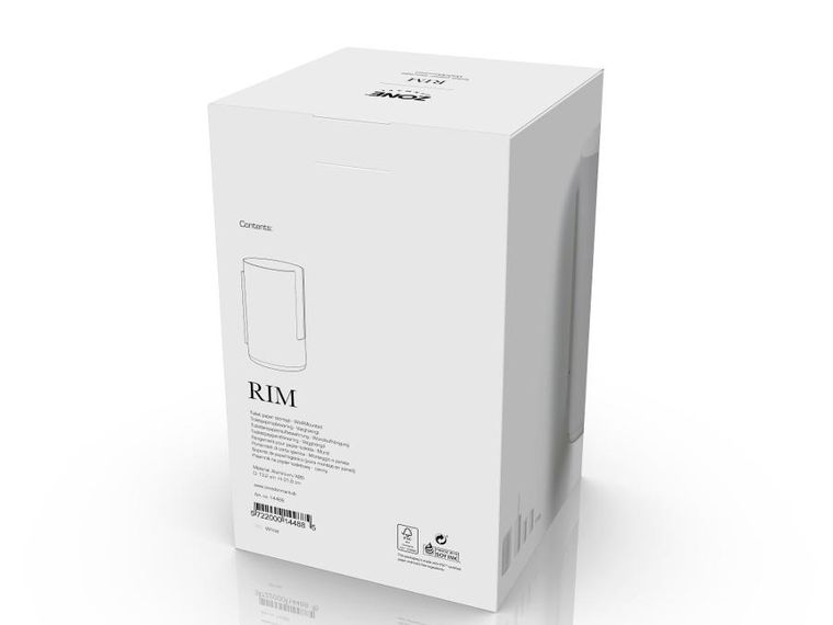 Zone Denmark, Rim, pojemnik ścienny na papier toaletowy, white