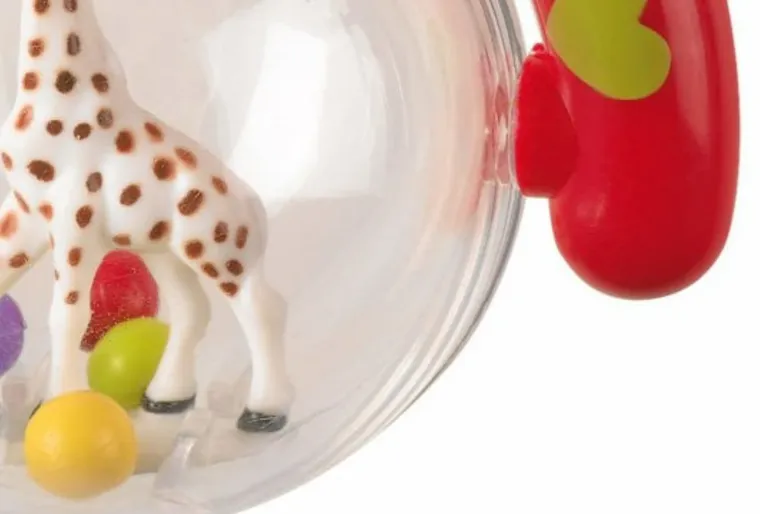 Żyrafa Sophie, zestaw prezentowy z książeczką i grzechotką