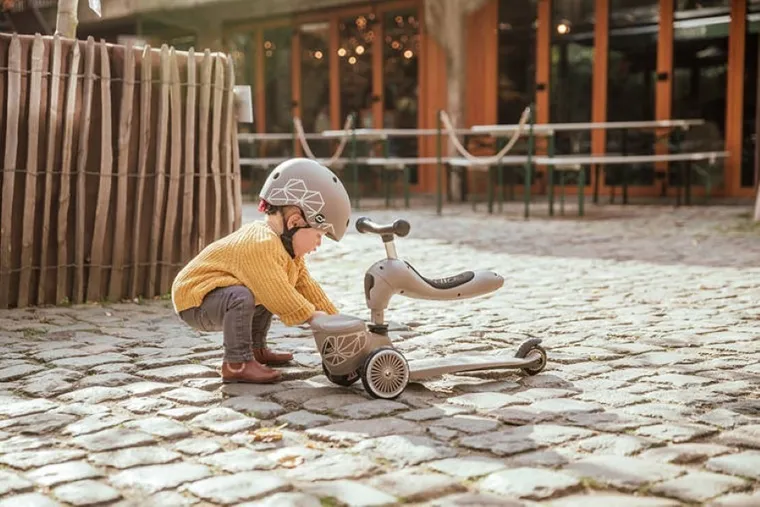 Scoot & Ride, Highwaykick 1, Lifestyle, jeździk i hulajnoga 2w1, Brown Lines