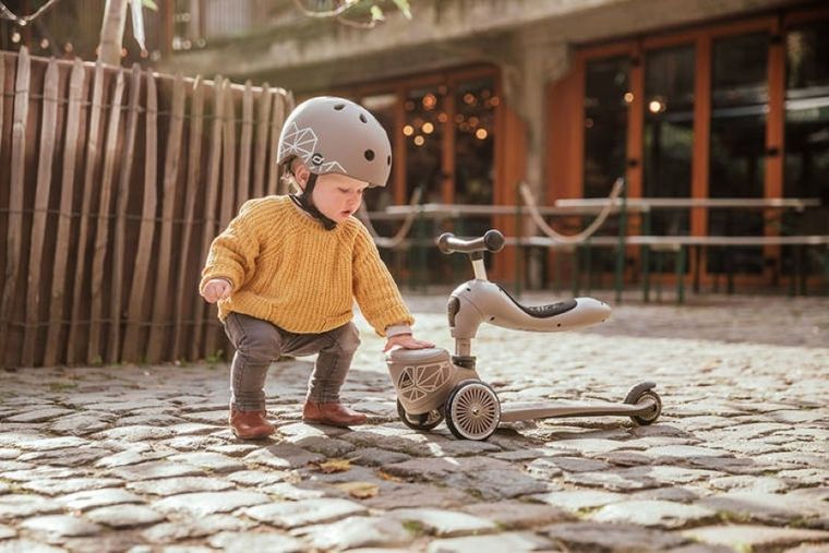 Scoot & Ride, Highwaykick 1, Lifestyle, jeździk i hulajnoga 2w1, Brown Lines