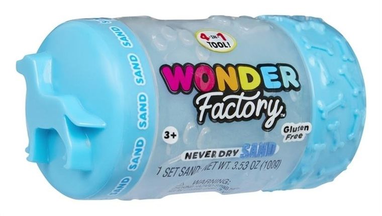 Wonder Factory, Never Dry Sand, piasek kinetyczny w tubie, 1 szt.