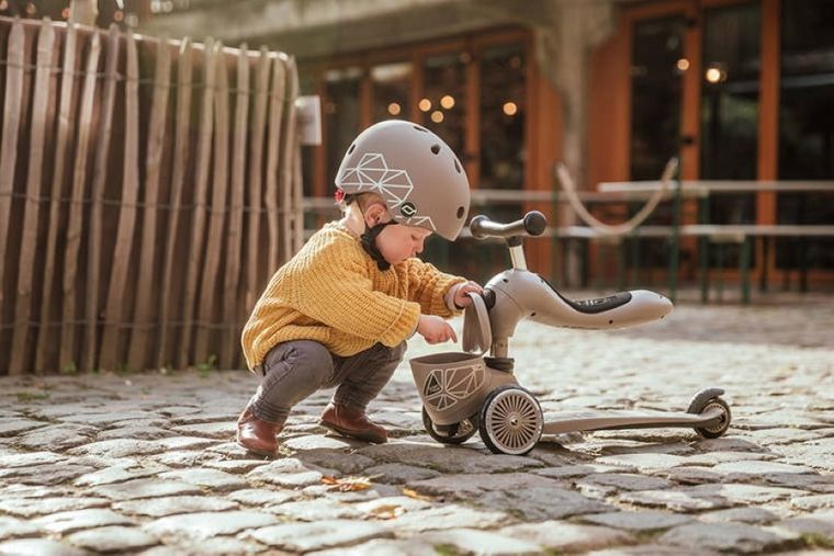 Scoot & Ride, Highwaykick 1, Lifestyle, jeździk i hulajnoga 2w1, Brown Lines