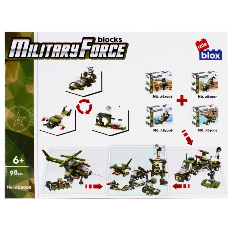 Alleblox, wojsko, klocki konstrukcyjne