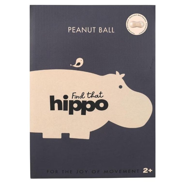 Find that Hippo, piłka do ćwiczeń typu peanut, różowa, 100 cm