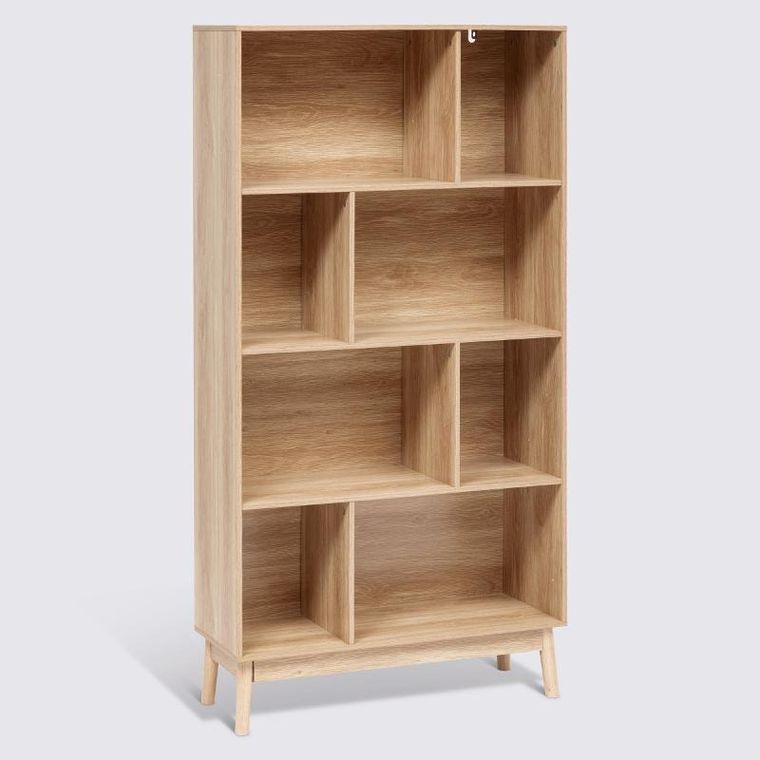 5five Simply Smart, Abana, regał na książki nieregularne półki wnęki, 80-30-160 cm