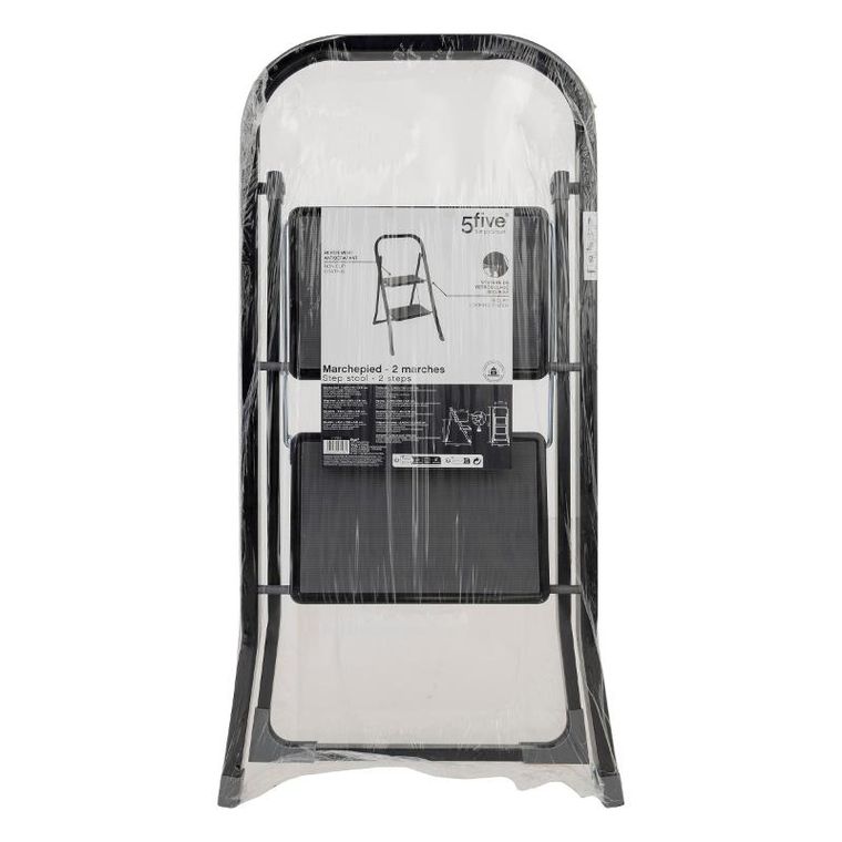 5five simply smart, drabina metalowa, 2 stopniowa, 55-81 cm