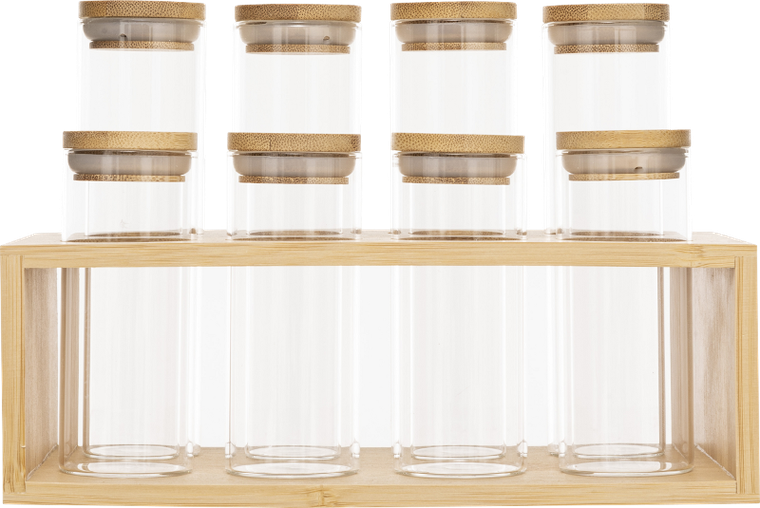 5five Simply Smart, Epice, zestaw pojemników na przyprawy, 4-80 ml i 4-120 ml