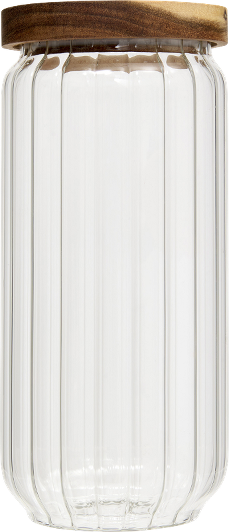 5five Simply Smart, Harmony, szklany pojemnik na żywność z drewnianą pokrywką