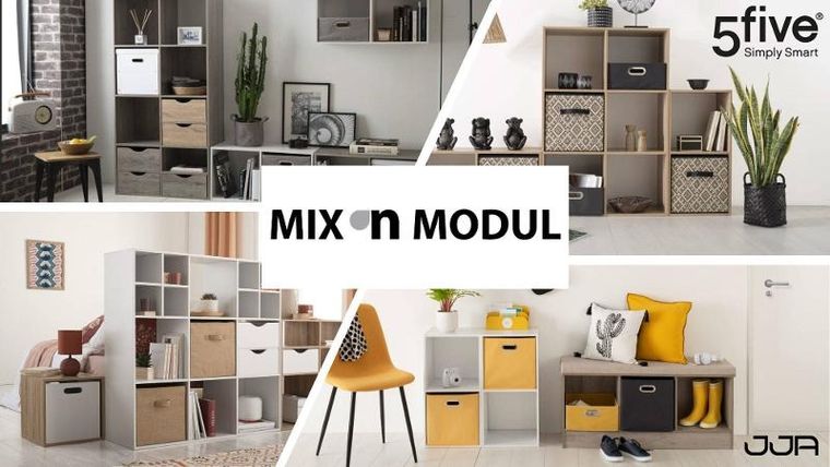 5five Simply Smart, pojemnik tekstylny do przechowywania, pudełko na ubrania, 31-31 cm