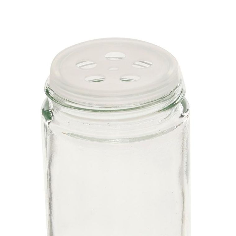 5five Simply Smart, Rota, organizer na przyprawy ze szklanymi słoikami, metalowy, 16 szt.