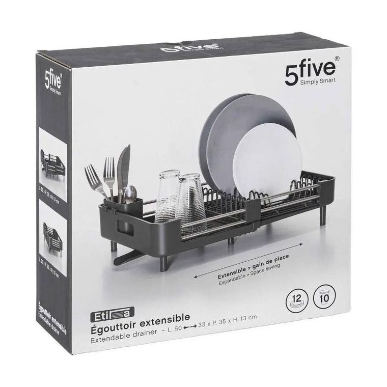 5five Simply Smart, suszarka do naczyń, Etira, 1 poziomowa, 50-35-13 cm