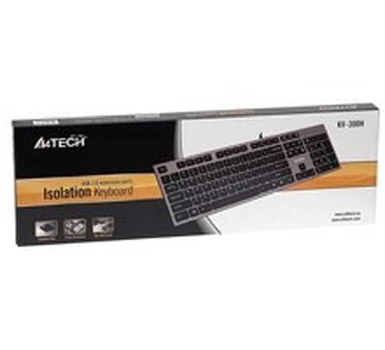A4 Tech, klawiatura USB KV-300H, szara