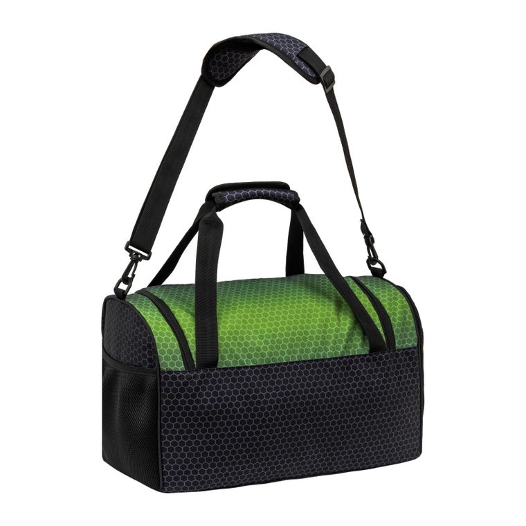 Abag, torba sportowa, hexagon green ombre