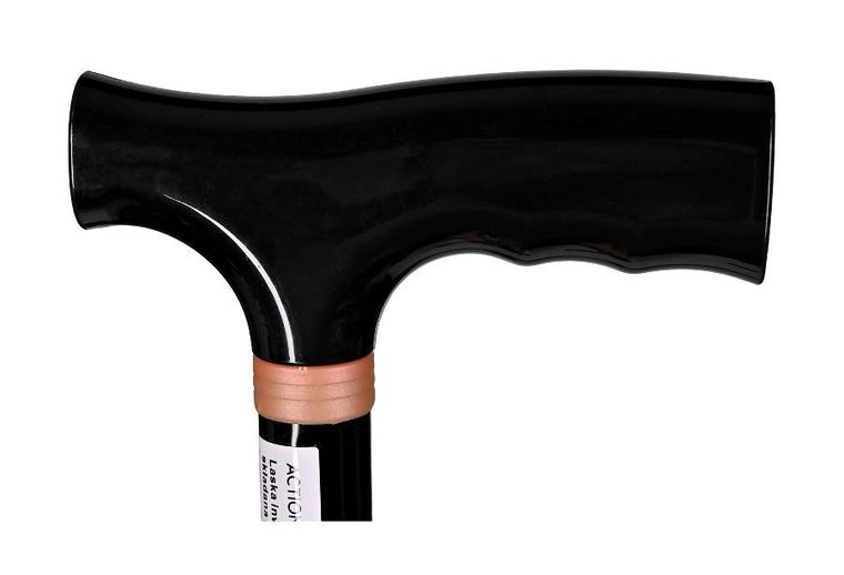 Actionmed, laska inwalidzka, składana, czarna