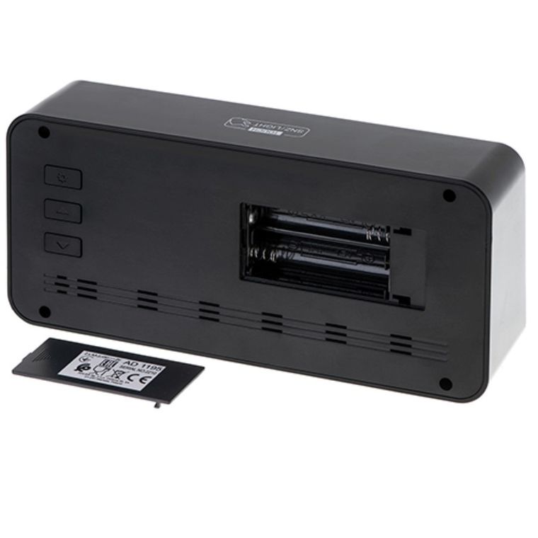 Adler, budzik na baterie, czarny, AD 1195B