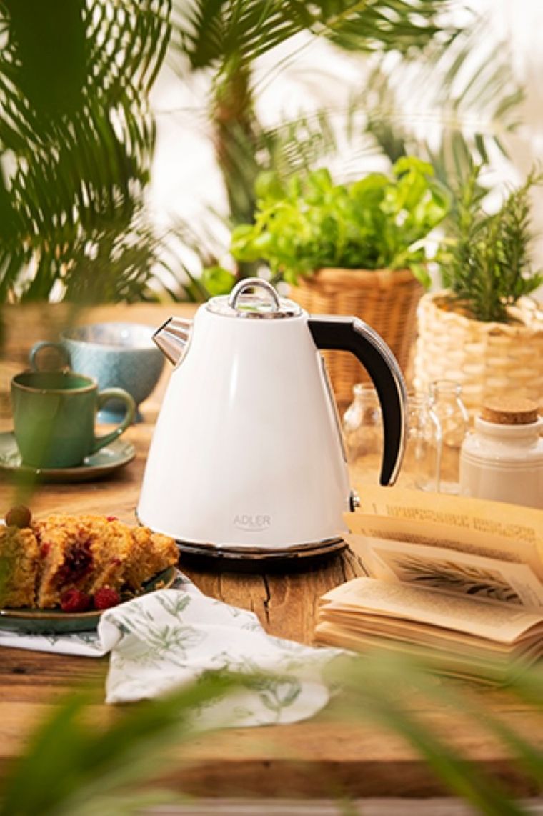 Adler, czajnik elektryczny, AD1343, White