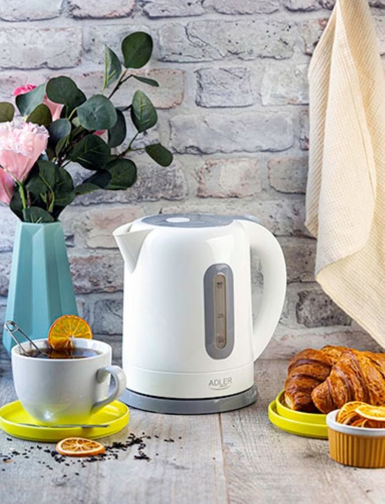 Adler, czajnik elektryczny, plastikowy, 1.7 l, 2200W, AD 1234