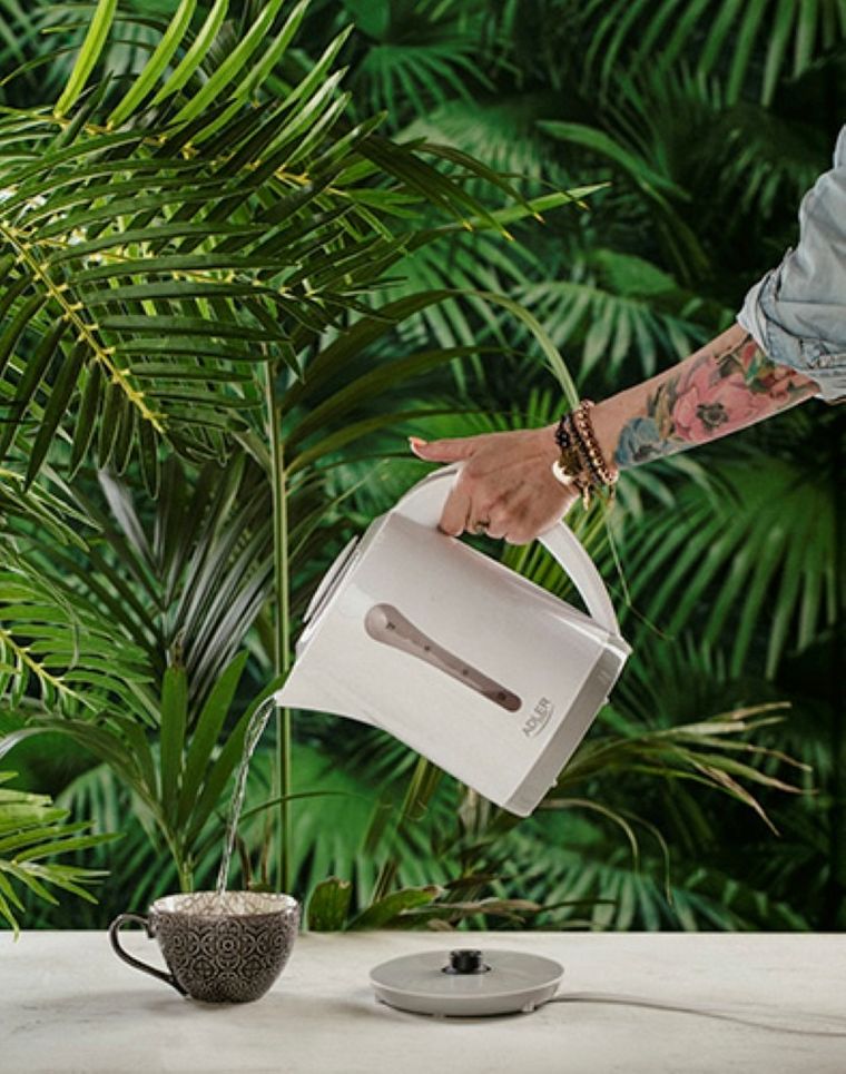 Adler, czajnik elektryczny, plastikowy, 2.5 l, 2200W, AD 1244