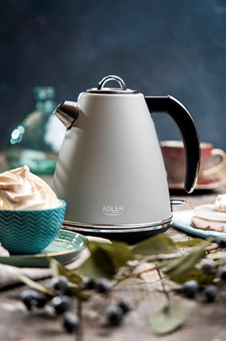 Adler, czajnik metalowy, szary, 1,5 l, AD 1343