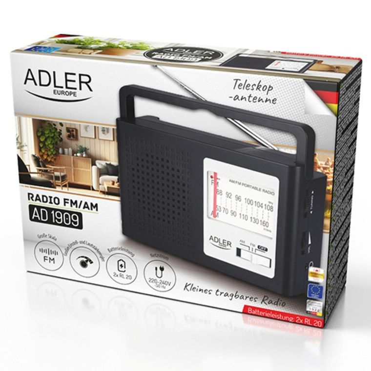 Adler, radio AM/FM, antena