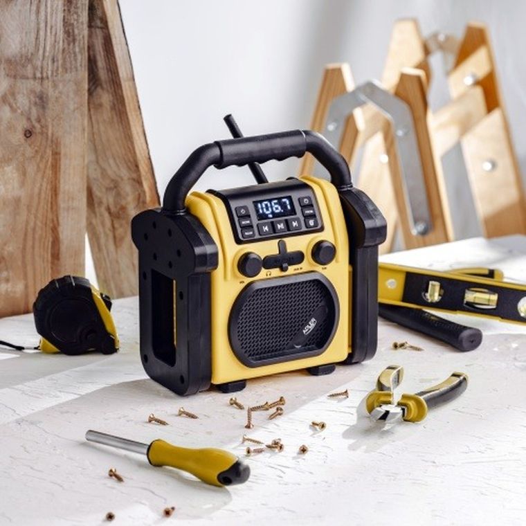 Adler, radio budowlane z Bluetooth, IPX 54