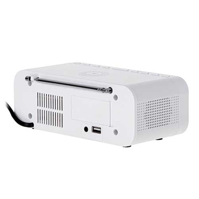 Adler, radiobudzik z bezprzewodową ładowarką i FM, AD 1192W