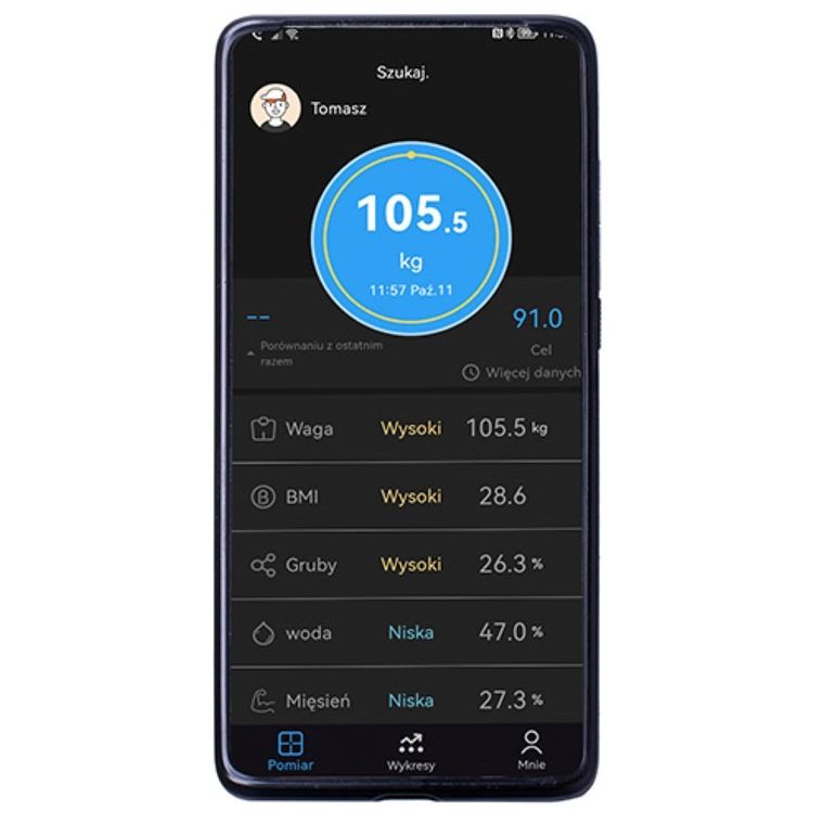 Adler, Smart, waga łazienkowa analityczna