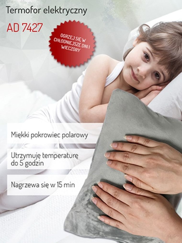 Adler, termofor elektryczny, 360W, AD 7427