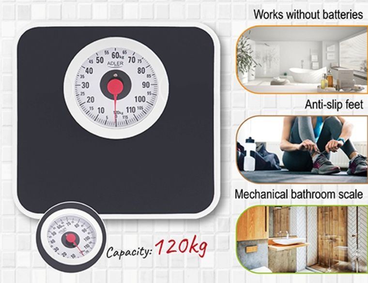 Adler, waga łazienkowa, mechaniczna