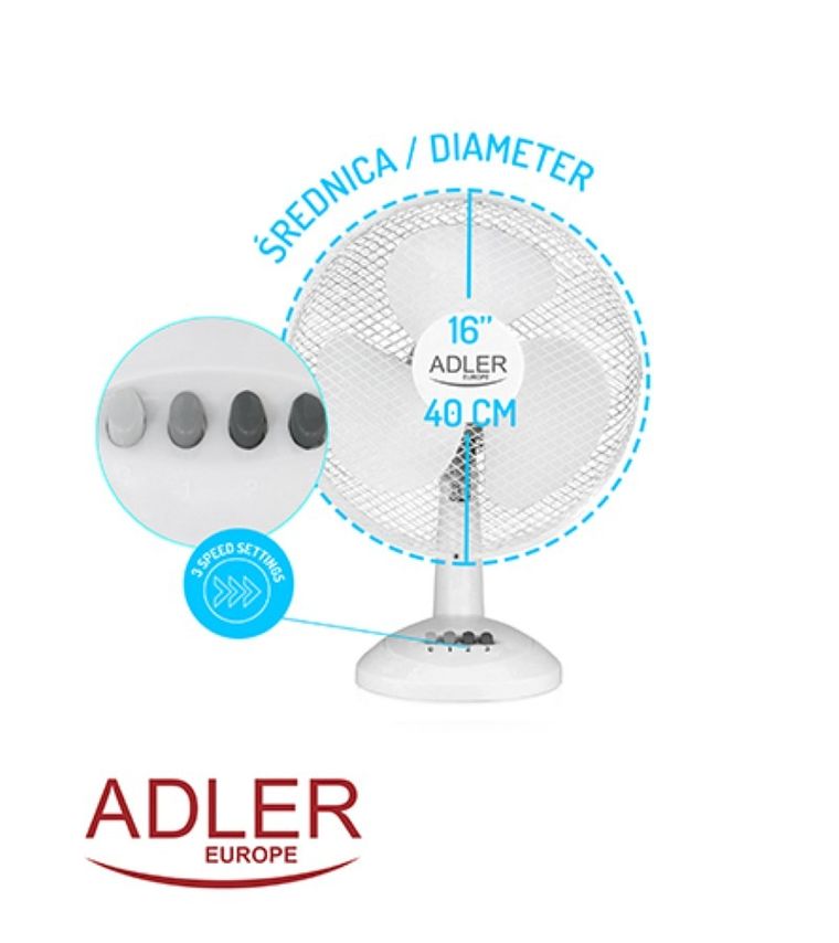 Adler, wentylator AD 7304, 40 cm