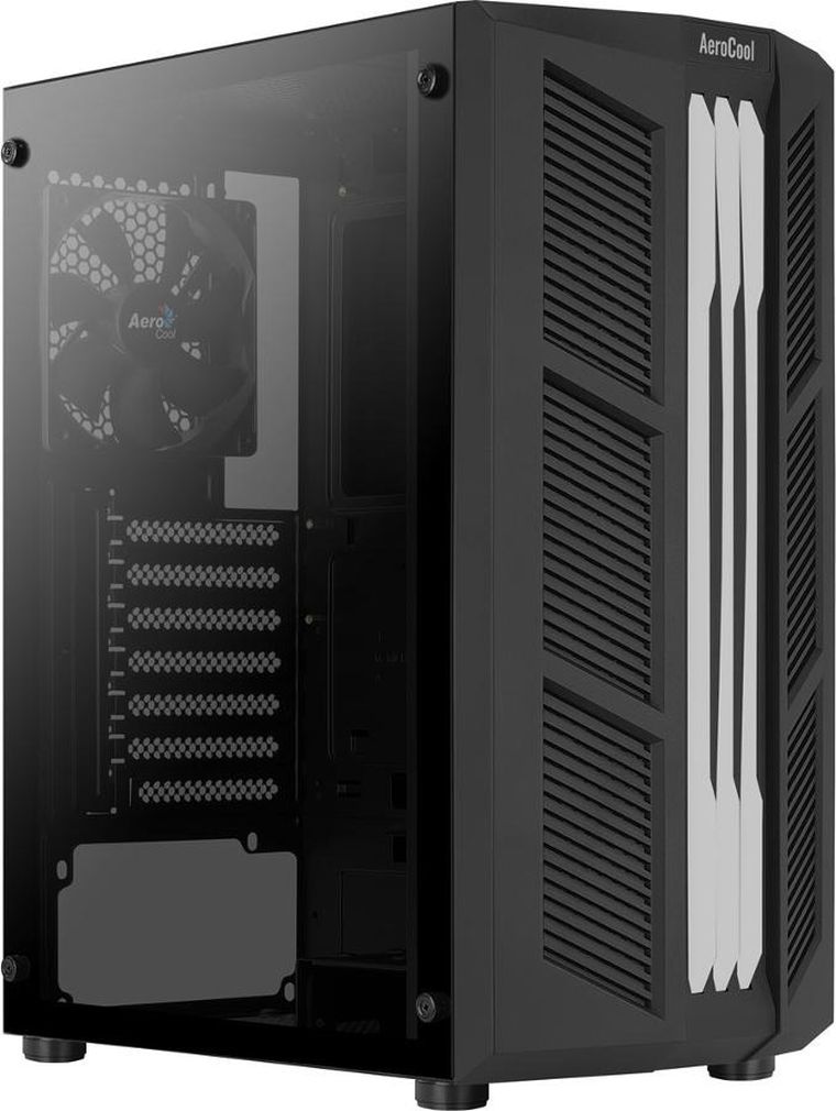 Aerocool, PGS Prime-G-BK-v1, obudowa komputerowa, RB, czarna