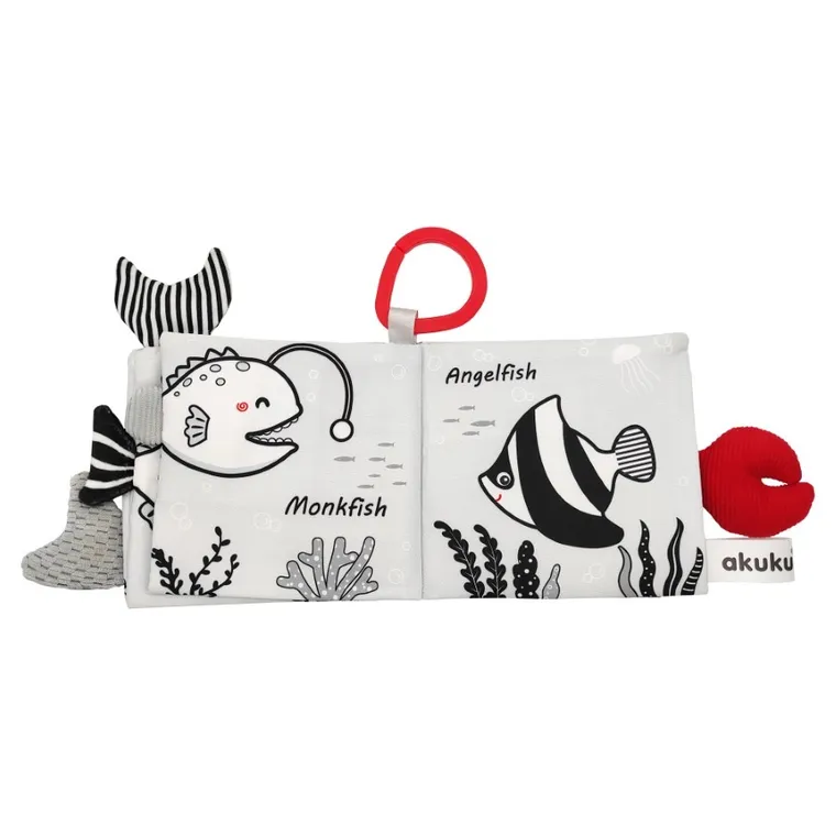Akuku, książeczka sensoryczna, zwierzęta morskie