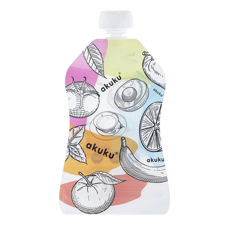 Akuku, saszetki wielorazowe na pokarm, 5 szt.