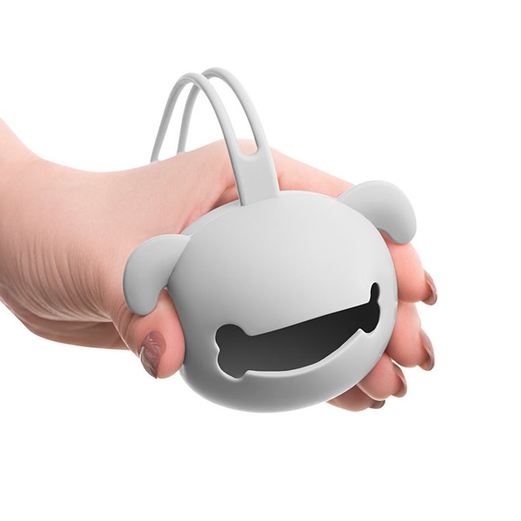 Akuku, silikonowy pojemnik na smoczek, piesek