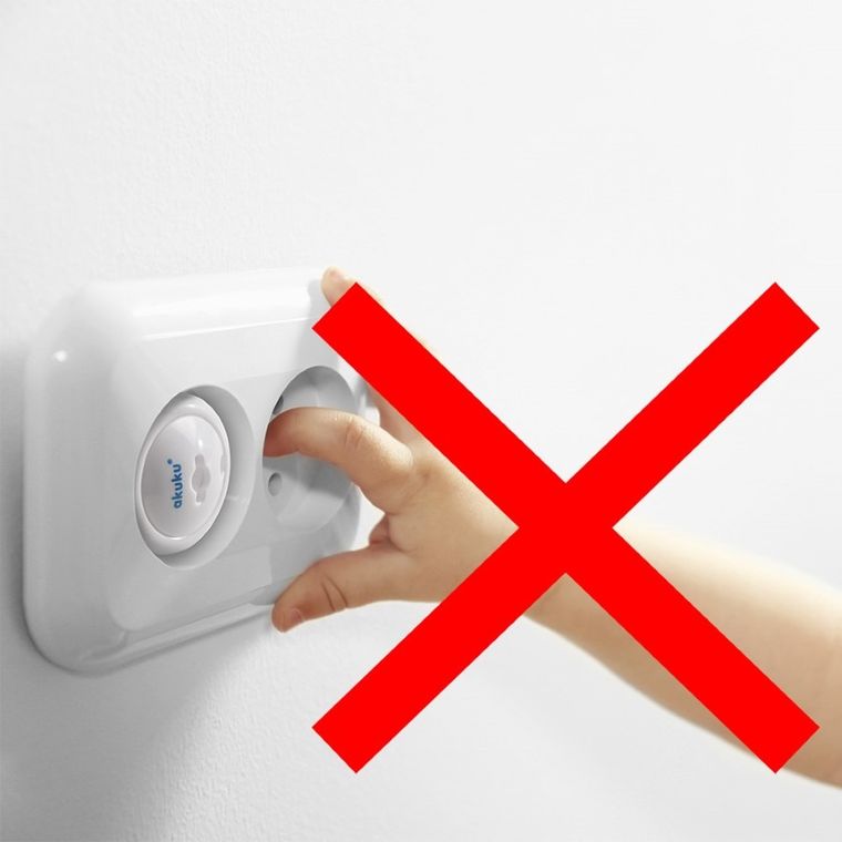 Akuku, zabezpieczenia do gniazd elektrycznych