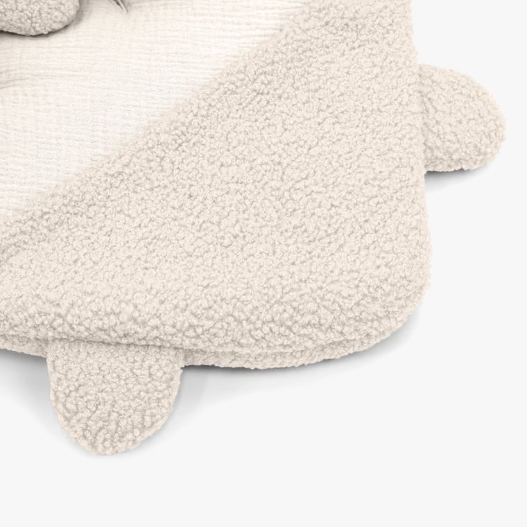 Albero Mio, Cotton Muślin & Boucle, otulacz do fotelika, wanilia