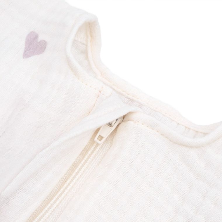 Albero Mio, Mini Hearts, śpiworek do spania, muślinowy,TOG 0.5, rozmiar M