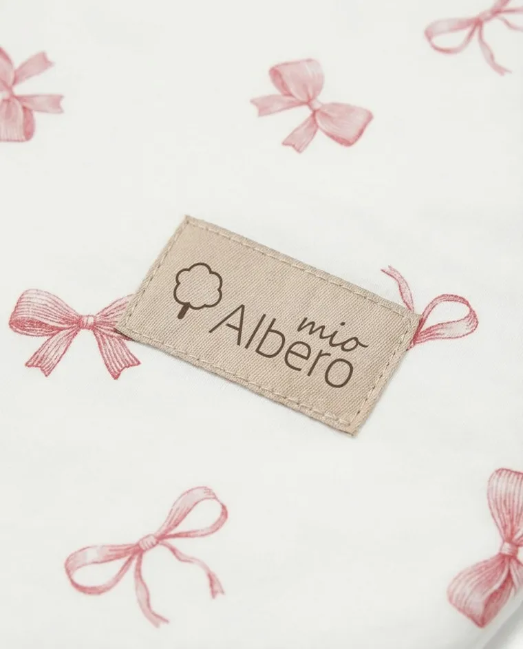 Albero Mio, Pudrowe kokardki, śpiworek do spania, TOG 1.5, rozmiar S