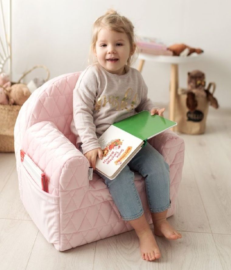 Albero Mio, Velvet, fotelik dla dzieci, róż