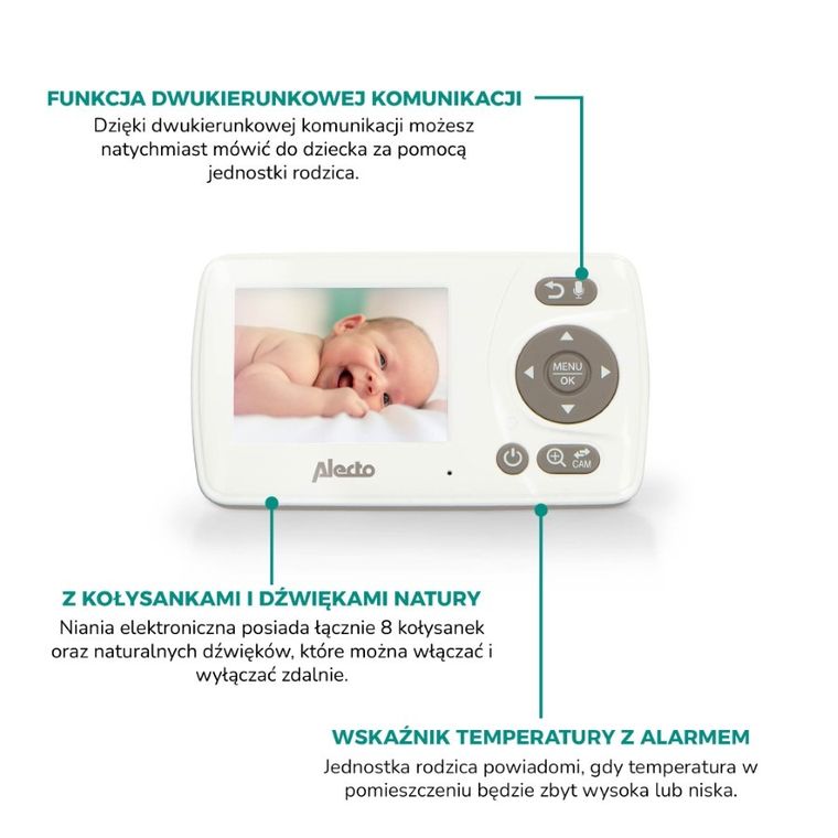 Alecto, niania elektroniczna, DVM-71