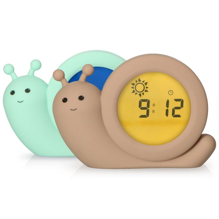 Alecto, trener snu, budzik i lampka, beż