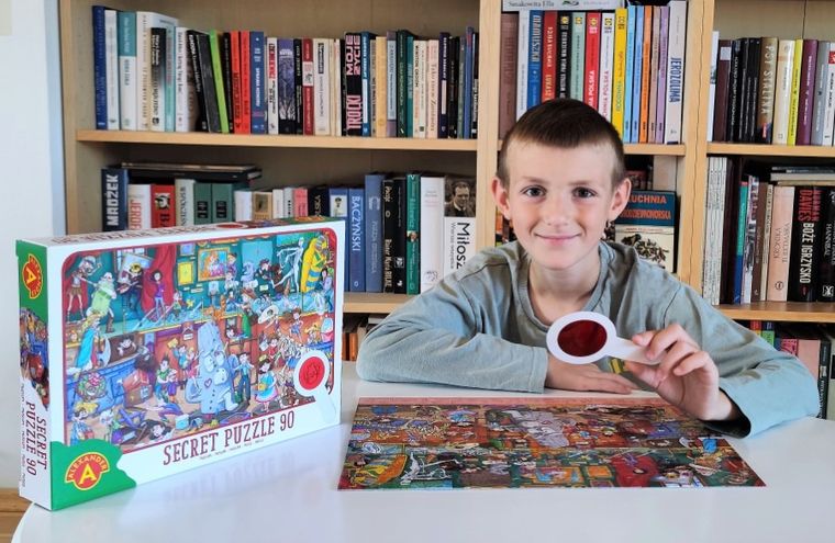 Alexander, Muzeum, puzzle obserwacyjne z lupą, 90 elementów