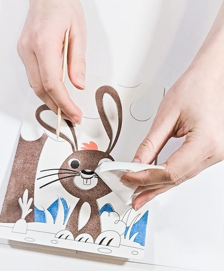 Alexander, Piaskowe malowanki, wielkanocny kurczaczek i zajączek, zestaw artystyczny