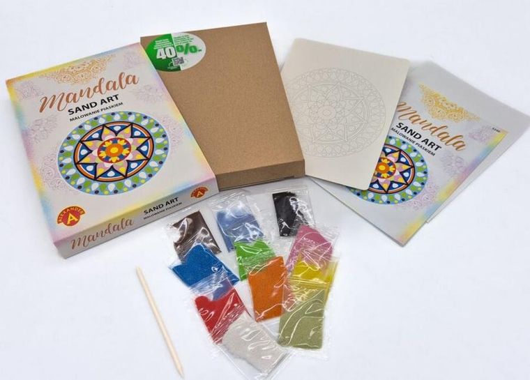 Alexander, Sand Art, Mandala, malowanie piaskiem