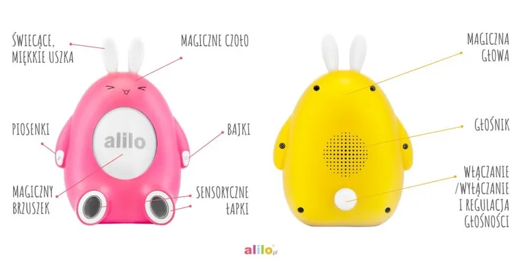 Alilo, Króliczek Happy Bunny, zabawka interaktywna, różowa