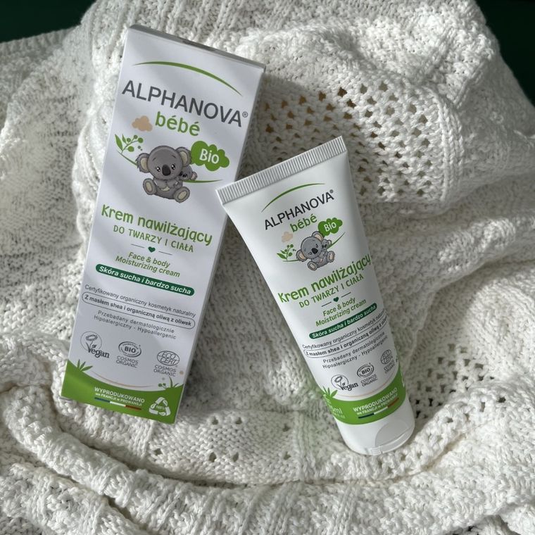 Alphanova Bebe, krem na bazie oliwy do twarzy i ciała, 75 ml