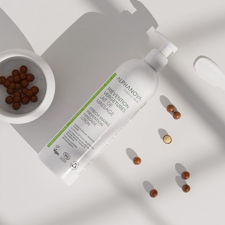 Alphanova Sante, mleczko przeciw rozstępom, buteleczka z pompką, 400 ml