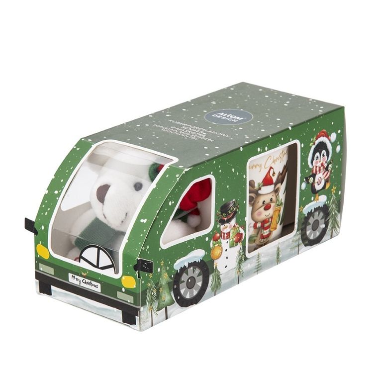 Altom Design, kubek renifer nbc, 400 ml, z maskotką, color box