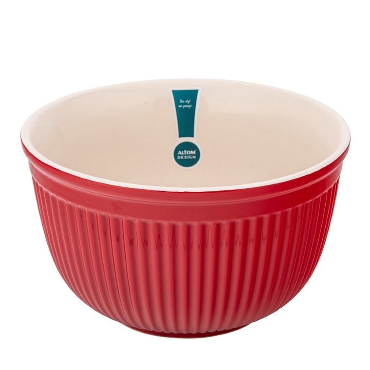 Altom Design, Red Chilli, miska ceramiczna, 22-13 cm, 2,5 l